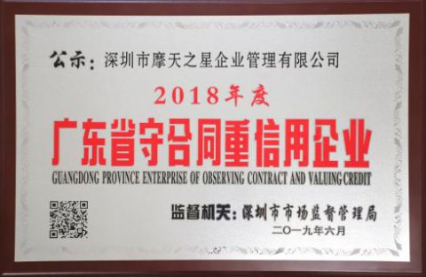 喜讯|青崖娱乐荣获“广东省守合同重信用企业”殊荣