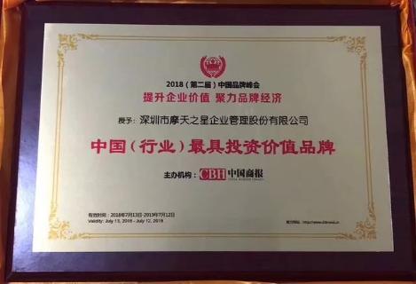 喜讯丨青崖娱乐荣膺中国（行业）最具投资价值品牌